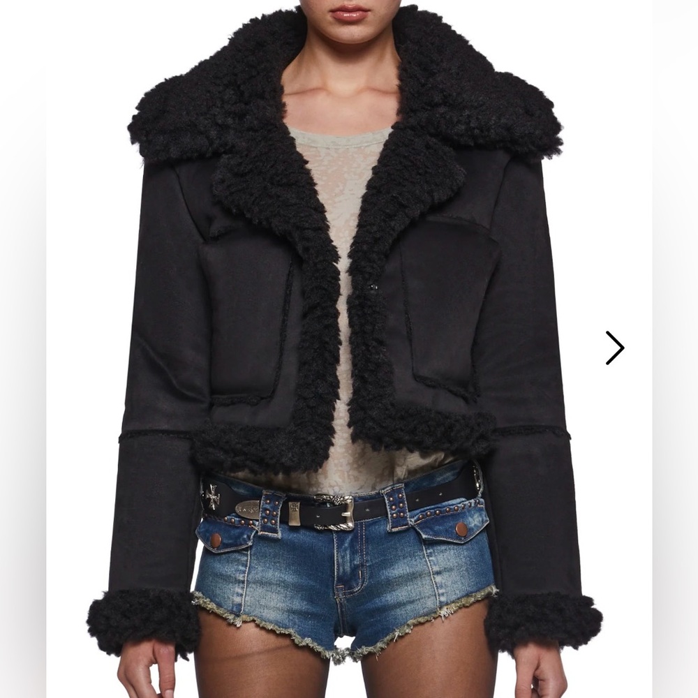 Black Cropped coat